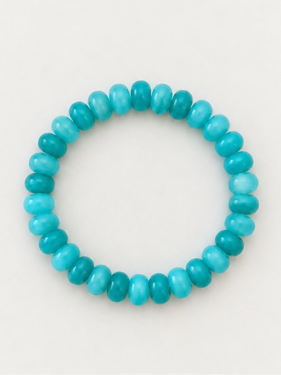 Anthropologie Jewelry - New! Turquoise Gemstone Beaded Elastic Bracelet NWOT 5041